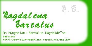 magdalena bartalus business card